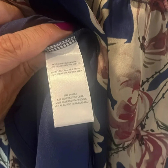 Julia Jordan Blue Floral Maxi Dress-Size 4 NWT - Picture 9 of 10